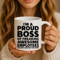 Proud Boss Employee Office Boss Day Funny Boss Coffee Mug thumb 3