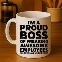 Proud Boss Employee Office Boss Day Funny Boss Coffee Mug thumb 4