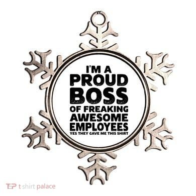 Proud Boss Employee Office Boss Day Funny Boss Ornament
