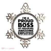 Proud Boss Employee Office Boss Day Funny Boss Ornament thumb 0