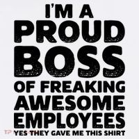 Proud Boss Employee Office Boss Day Funny Boss Ornament thumb 1