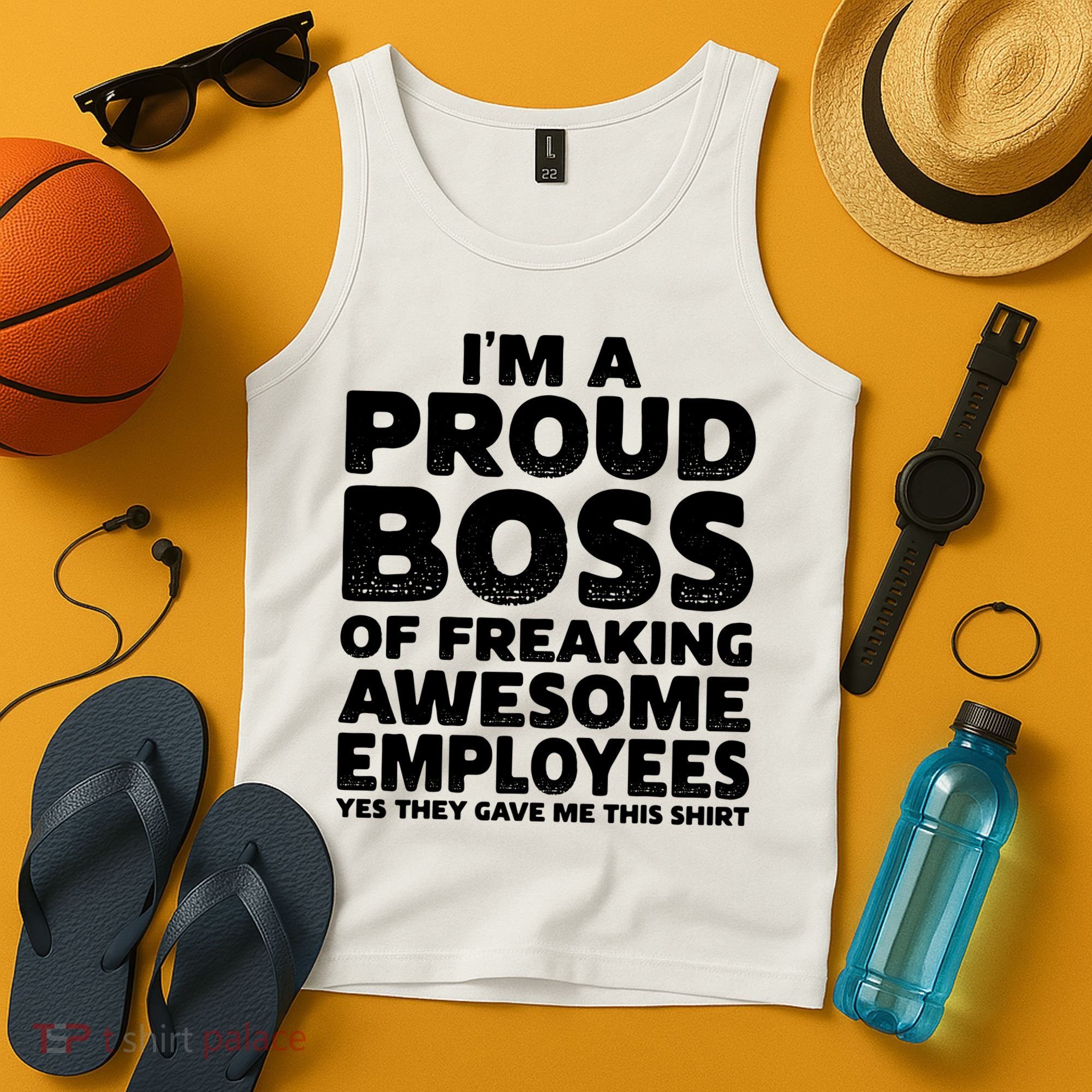 Proud Boss Employee Office Boss Day Funny Boss Tank Top