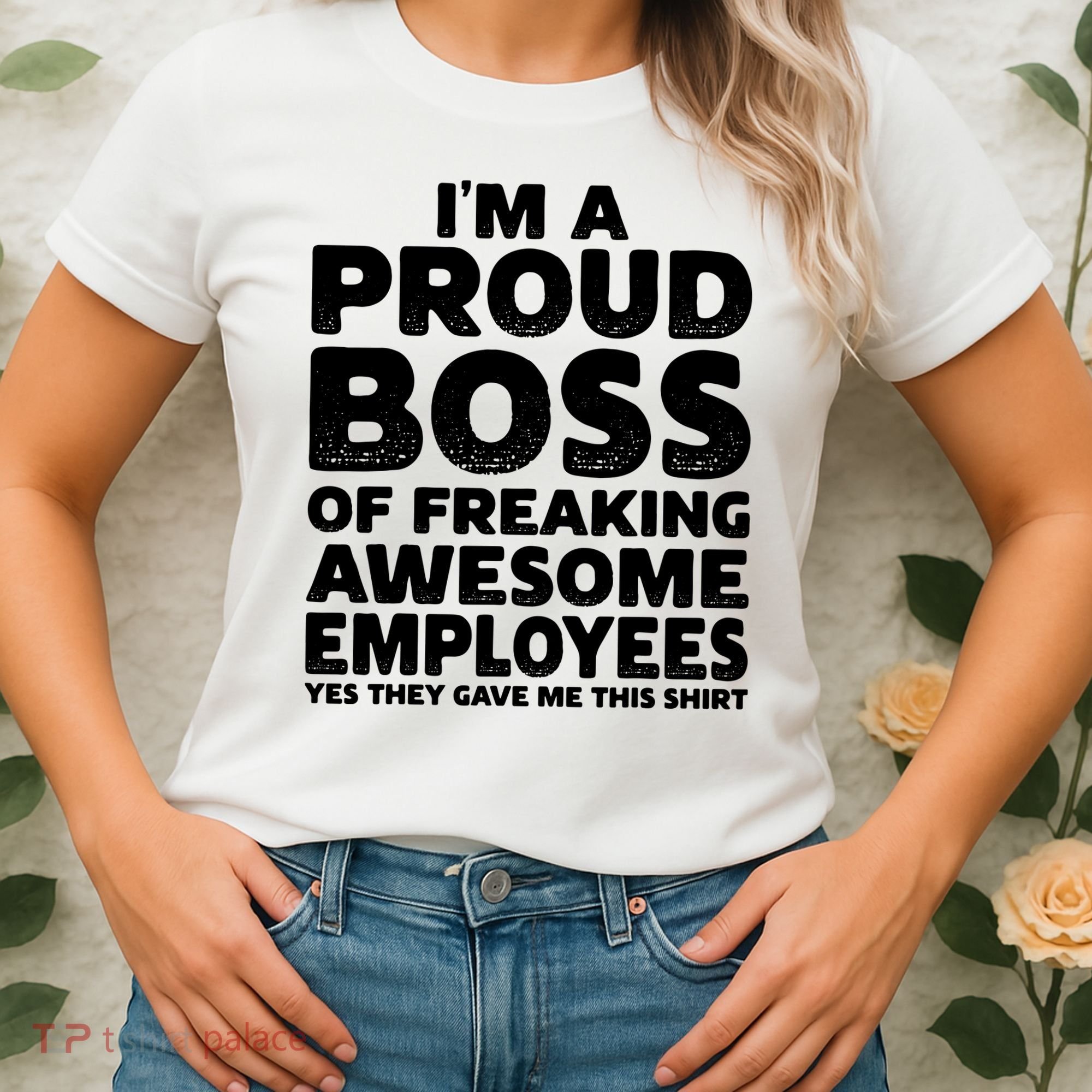 Proud Boss Employee Office Boss Day Funny Boss Women's T-Shirt