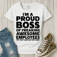 Proud Boss Employee Office Boss Day Funny Boss Women's T-Shirt thumb 3