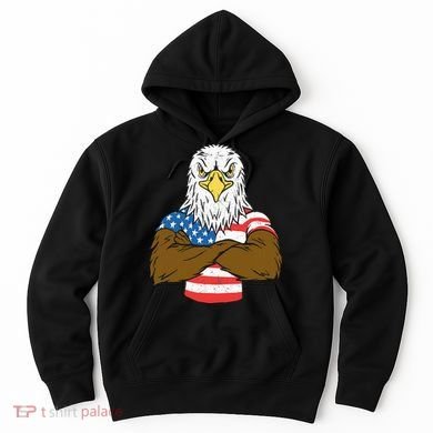 Patriotic Bald Eagle Usa American Flag Hoodie