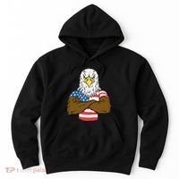 Patriotic Bald Eagle Usa American Flag Hoodie thumb 0