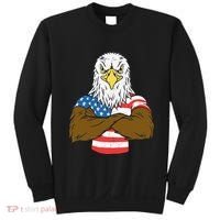 Patriotic Bald Eagle Usa American Flag Sweatshirt thumb 0