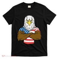 Patriotic Bald Eagle Usa American Flag T-Shirt thumb 0