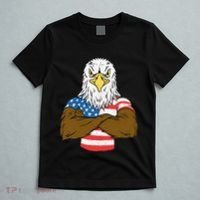 Patriotic Bald Eagle Usa American Flag T-Shirt thumb 5