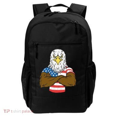 Patriotic Bald Eagle Usa American Flag Backpack