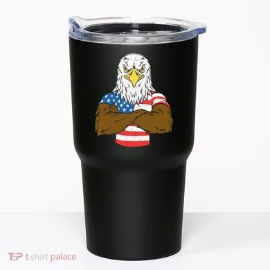 Patriotic Bald Eagle Usa American Flag Tumbler