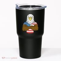 Patriotic Bald Eagle Usa American Flag Tumbler thumb 0