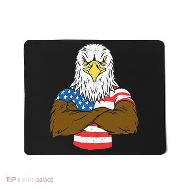 Patriotic Bald Eagle Usa American Flag Mousepad
