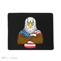 Patriotic Bald Eagle Usa American Flag Mousepad thumb 0