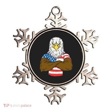 Patriotic Bald Eagle Usa American Flag Ornament