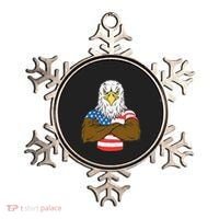 Patriotic Bald Eagle Usa American Flag Ornament thumb 0