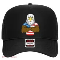 Patriotic Bald Eagle Usa American Flag Hat thumb 0
