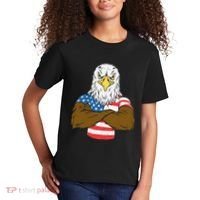 Patriotic Bald Eagle Usa American Flag Kids T-Shirt thumb 2