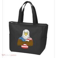Patriotic Bald Eagle Usa American Flag Tote Bag thumb 3