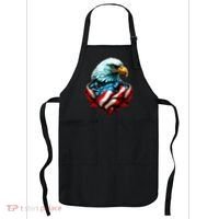 Patriotic Bald Eagle 4th Of July USA American Flag Apron thumb 0