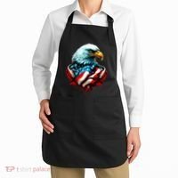 Patriotic Bald Eagle 4th Of July USA American Flag Apron thumb 2