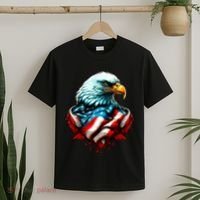 Patriotic Bald Eagle 4th Of July USA American Flag T-Shirt thumb 2