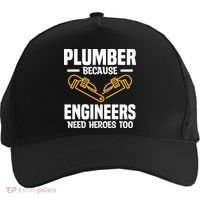 Plumber Because Engineers Need Heroes Too Plumbing Plumbers Five-Panel Snapback Cap thumb 0