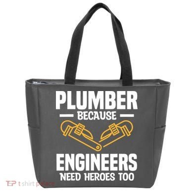 Plumber Because Engineers Need Heroes Too Plumbing Plumbers Tote Bag