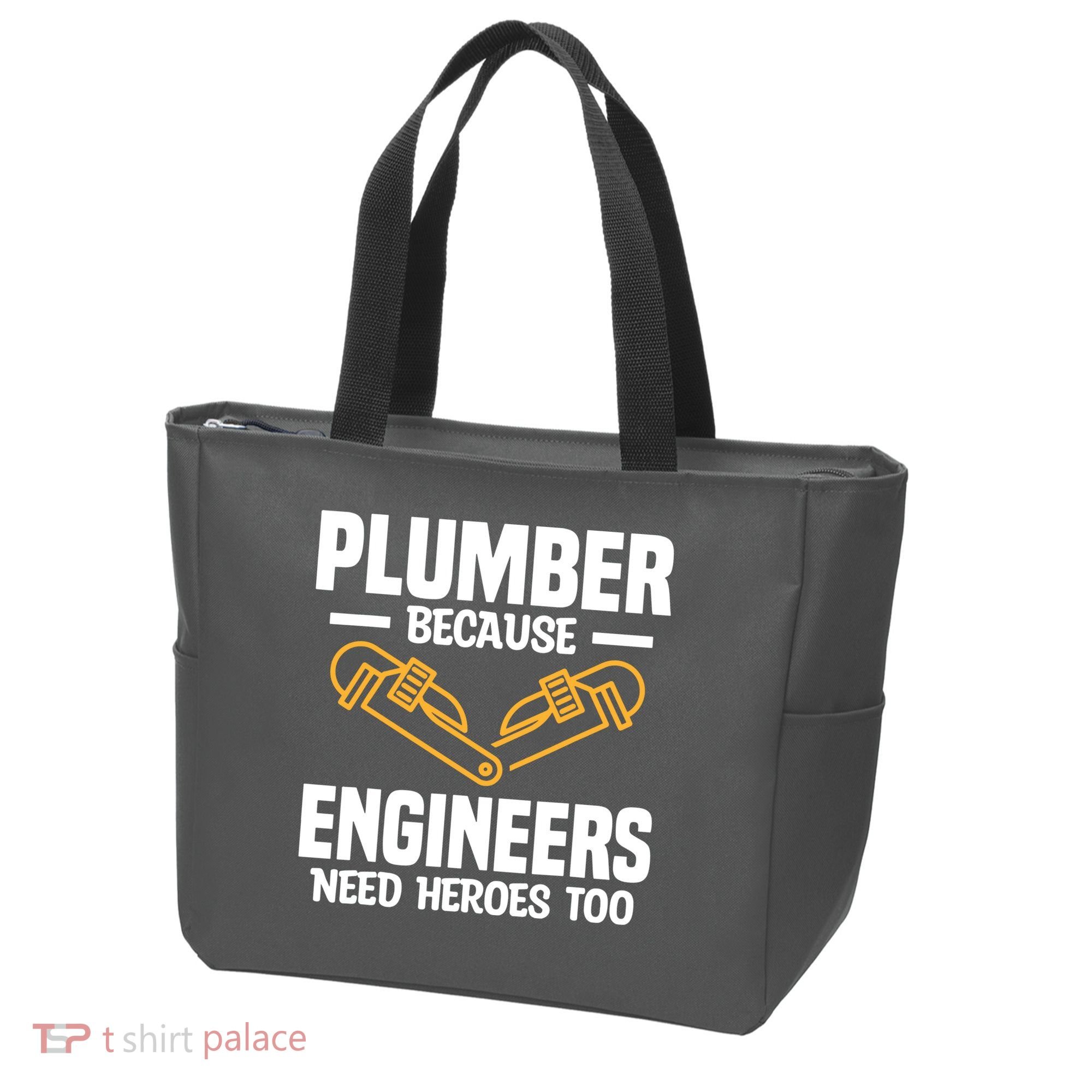 Plumber Because Engineers Need Heroes Too Plumbing Plumbers Tote Bag