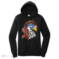Patriotic Bald Eagle Mullet Usa American Flag 4th Of July Women's Hoodie thumb 0