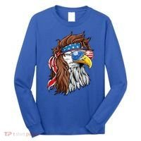 Patriotic Bald Eagle Mullet Usa American Flag 4th Of July Long Sleeve Shirt thumb 0