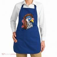 Patriotic Bald Eagle Mullet Usa American Flag 4th Of July Apron thumb 2