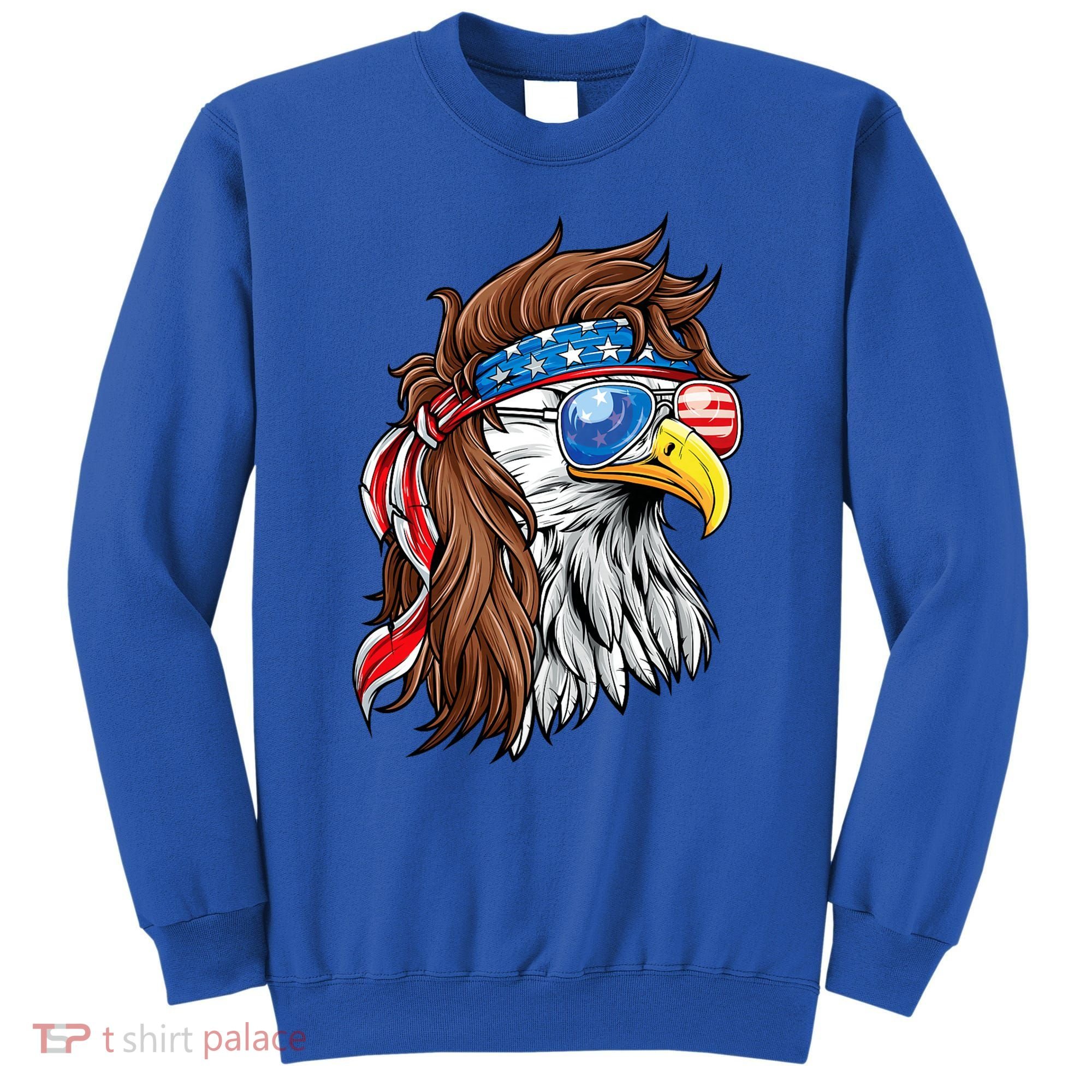 Patriotic Bald Eagle Mullet Usa American Flag 4th Of July Sweatshirt