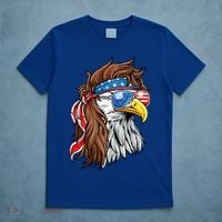 Patriotic Bald Eagle Mullet Usa American Flag 4th Of July T-Shirt thumb 5