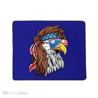 Patriotic Bald Eagle Mullet Usa American Flag 4th Of July Mousepad thumb 0