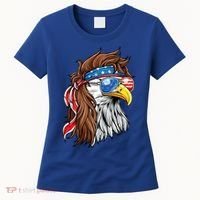 Patriotic Bald Eagle Mullet Usa American Flag 4th Of July Women's T-Shirt thumb 0