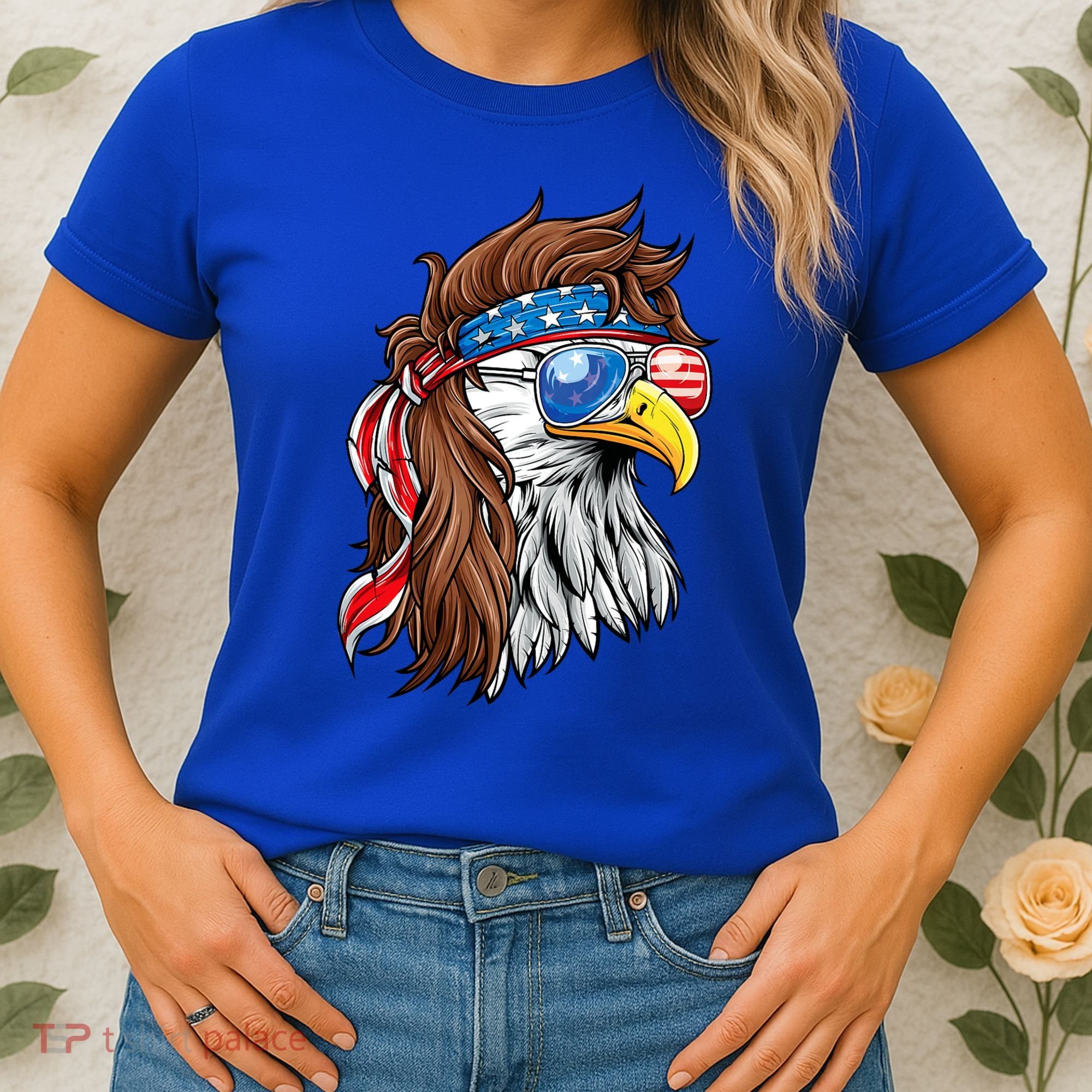 Patriotic Bald Eagle Mullet Usa American Flag 4th Of July Women's T-Shirt