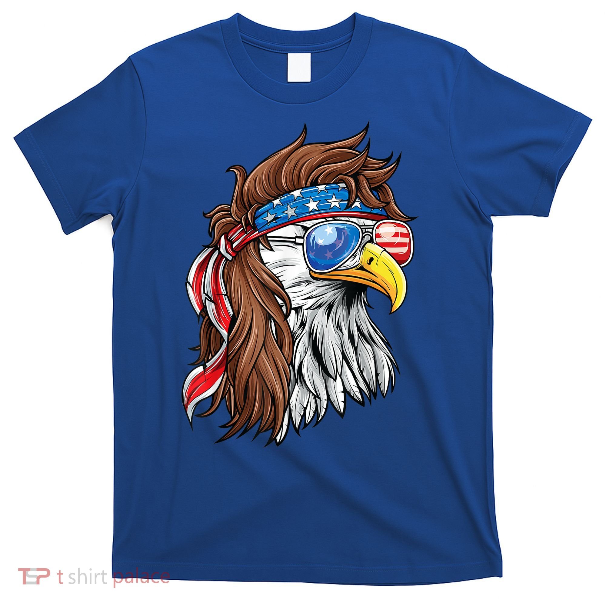 Patriotic Bald Eagle Mullet Usa American Flag 4th Of July Cool Gift T-Shirt