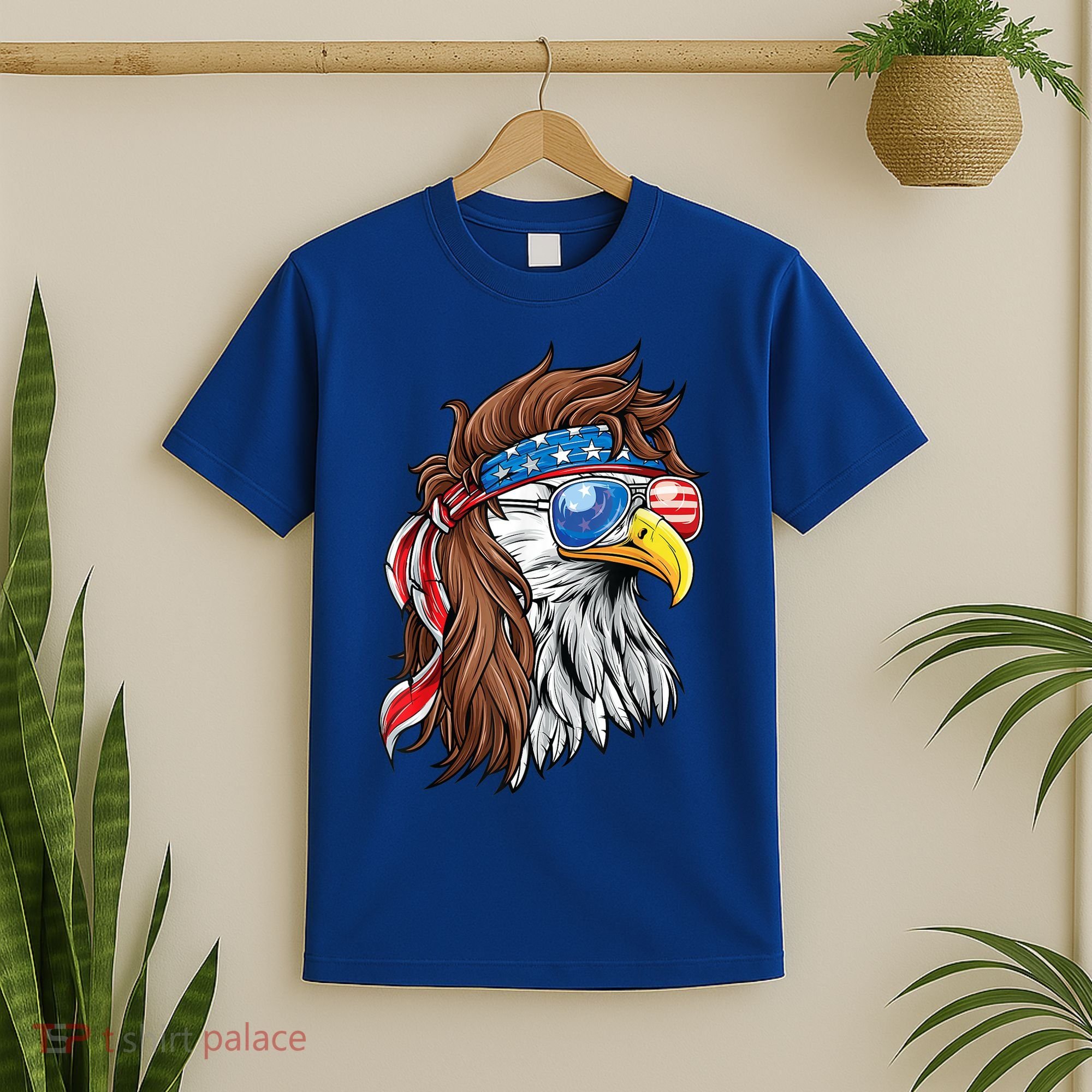 Patriotic Bald Eagle Mullet Usa American Flag 4th Of July Cool Gift T-Shirt