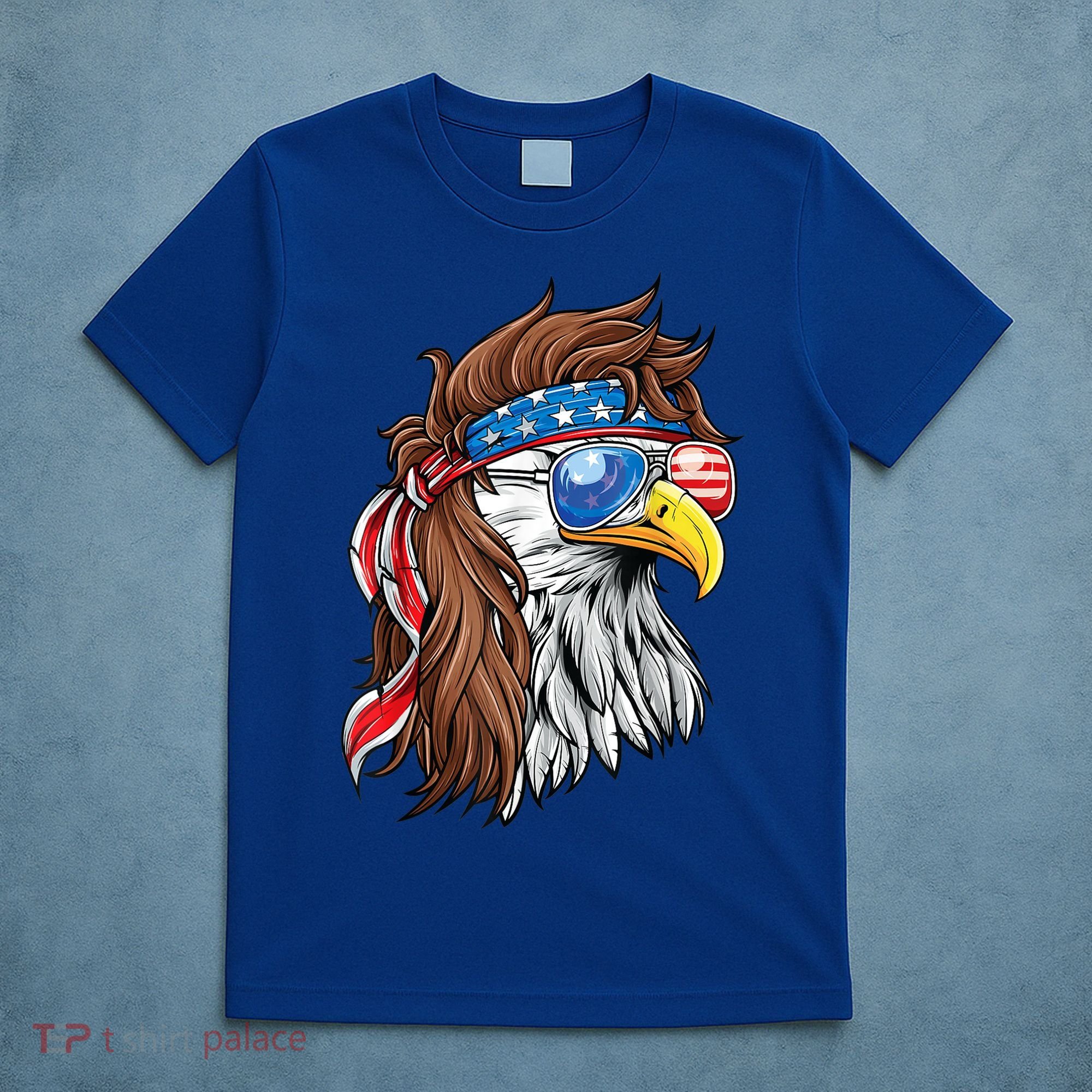 Patriotic Bald Eagle Mullet Usa American Flag 4th Of July Cool Gift T-Shirt