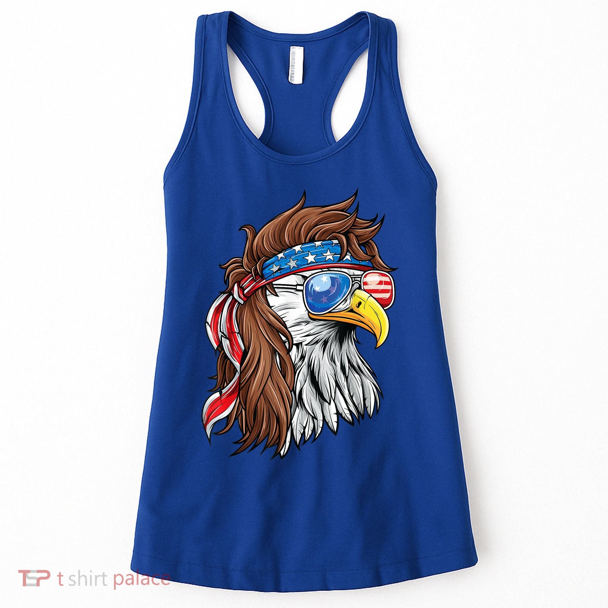 Patriotic Bald Eagle Mullet Usa American Flag 4th Of July Cool Gift Women's Tank Top