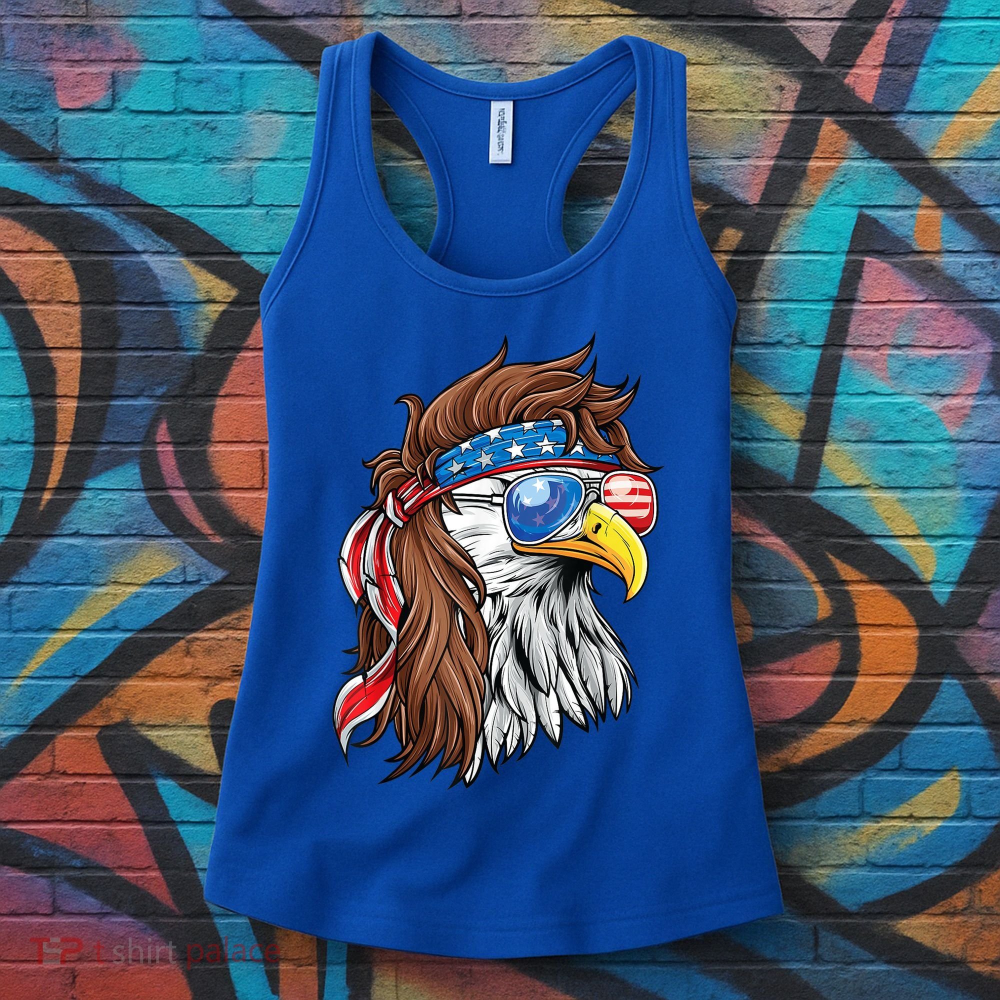 Patriotic Bald Eagle Mullet Usa American Flag 4th Of July Cool Gift Women's Tank Top