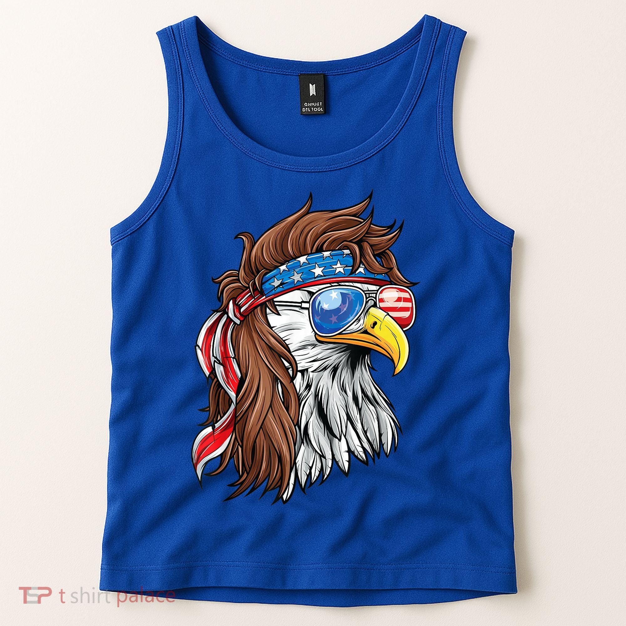 Patriotic Bald Eagle Mullet Usa American Flag 4th Of July Cool Gift Tank Top