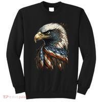 Patriotic Bald Eagle 4th Of JulyMen USA American Flag Sweatshirt thumb 0