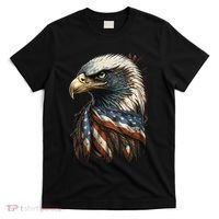 Patriotic Bald Eagle 4th Of JulyMen USA American Flag T-Shirt thumb 0