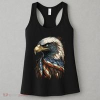Patriotic Bald Eagle 4th Of JulyMen USA American Flag Women's Tank Top thumb 3