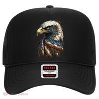 Patriotic Bald Eagle 4th Of JulyMen USA American Flag Hat thumb 0