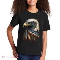 Patriotic Bald Eagle 4th Of JulyMen USA American Flag Kids T-Shirt thumb 2