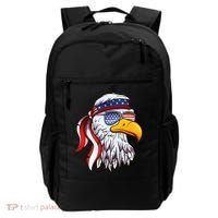 Patriotic Bald Eagle Mullet USA American Flag 4th Of July Backpack thumb 0