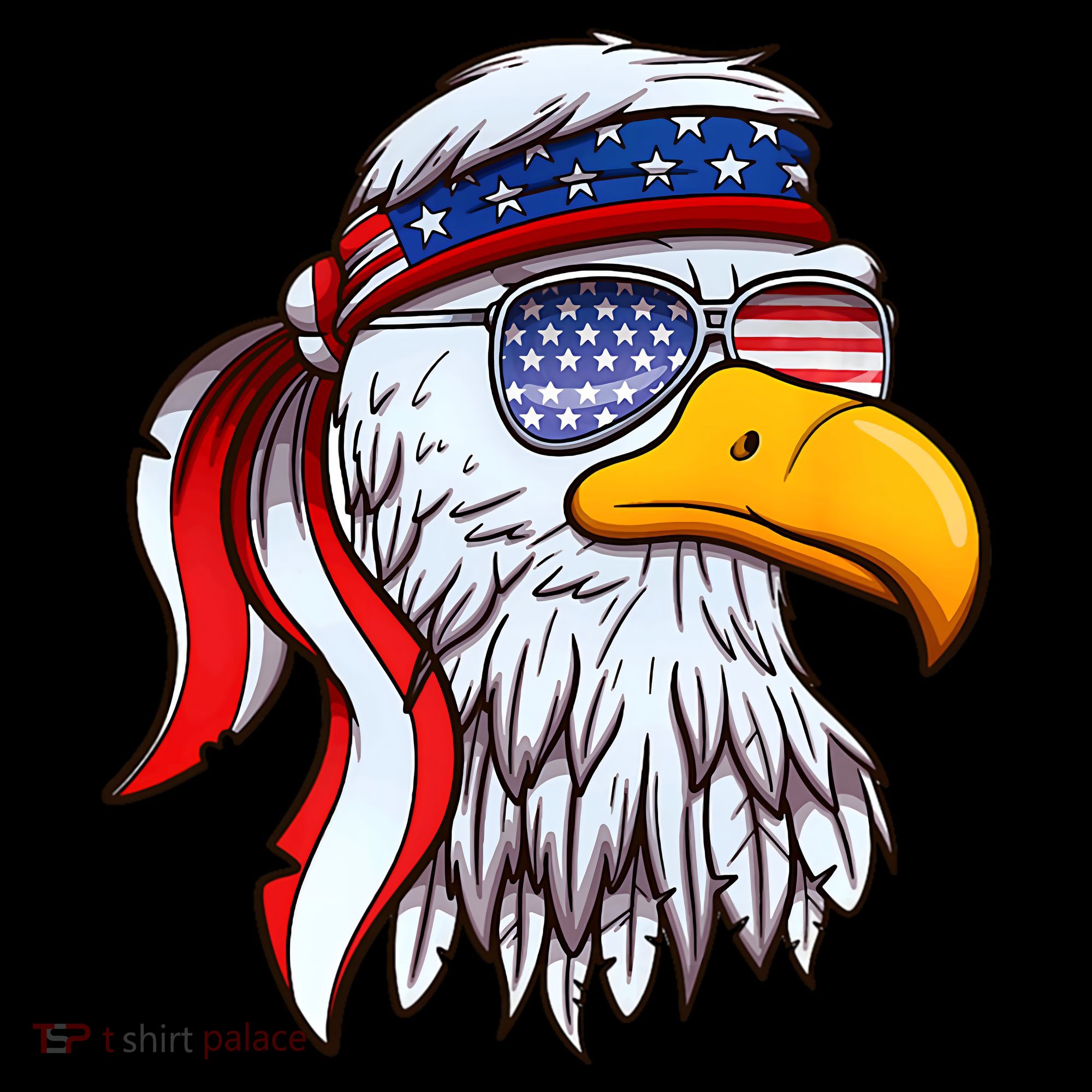 Patriotic Bald Eagle Mullet USA American Flag 4th Of July Coffee Mug